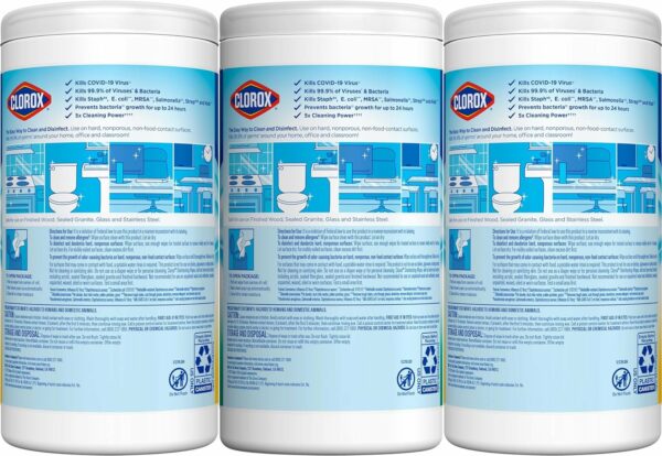 Clorox Disinfecting Wipes Value Pack, Household Essentials - Image 4